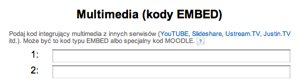 Adres multimedia embed YouTUBE Slideshare Ustream
