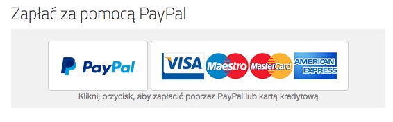 Zapłać za pomocą PayPal